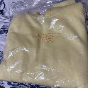 Salish Matters Sincerely Yours Yellow Sweatshirt